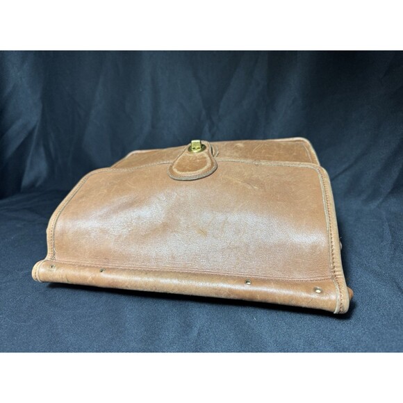 Vintage Coach 9927 Willis Leather Bag British Tan Brass Hardwear  - No Handles - Picture 6 of 13